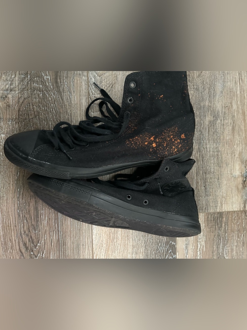 Converse Chuck Taylor All Star High-Top sneakers custom bleach spray